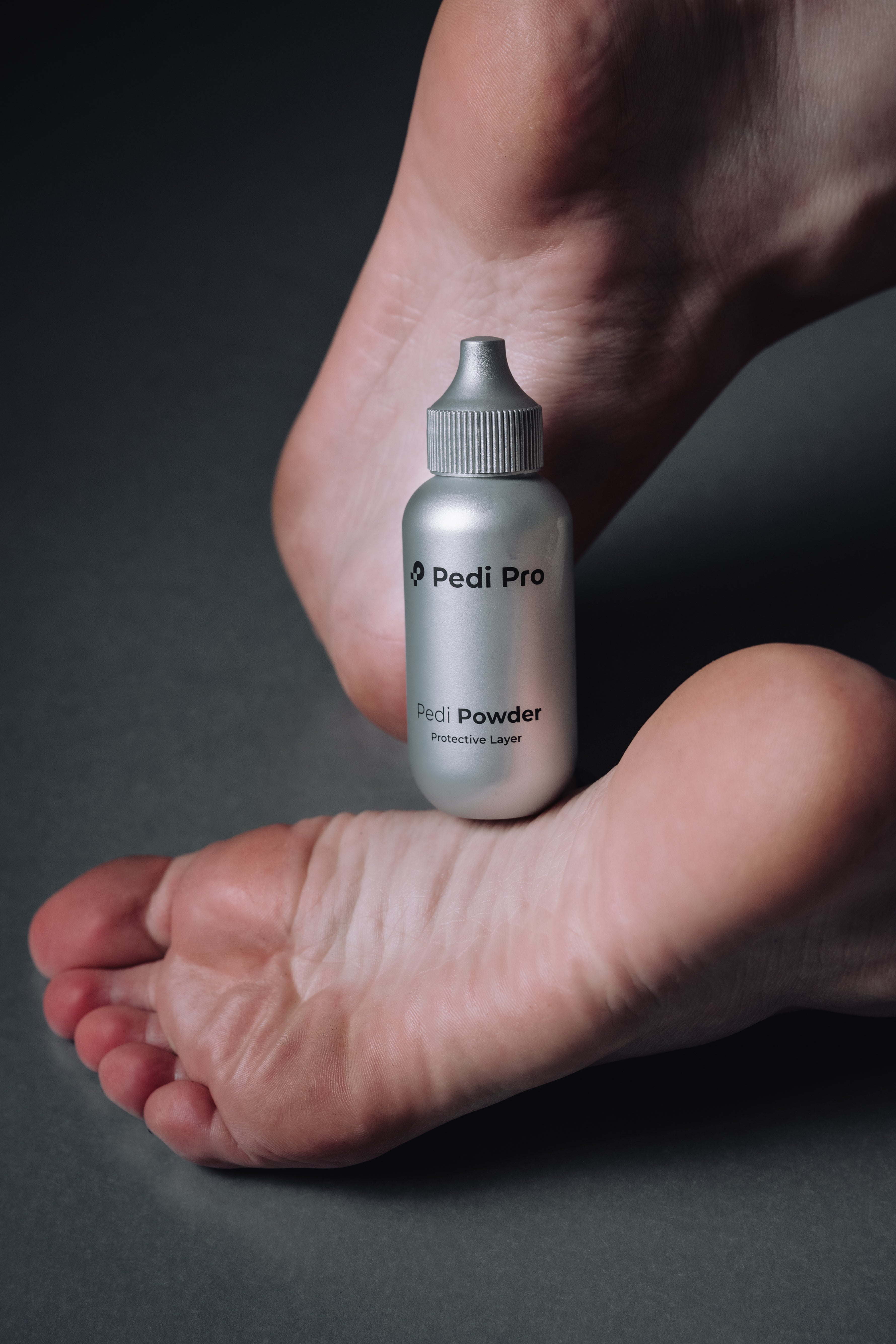 Pedi Powder van PediPro — vochtabsorberend pedicure poeder in gebruik